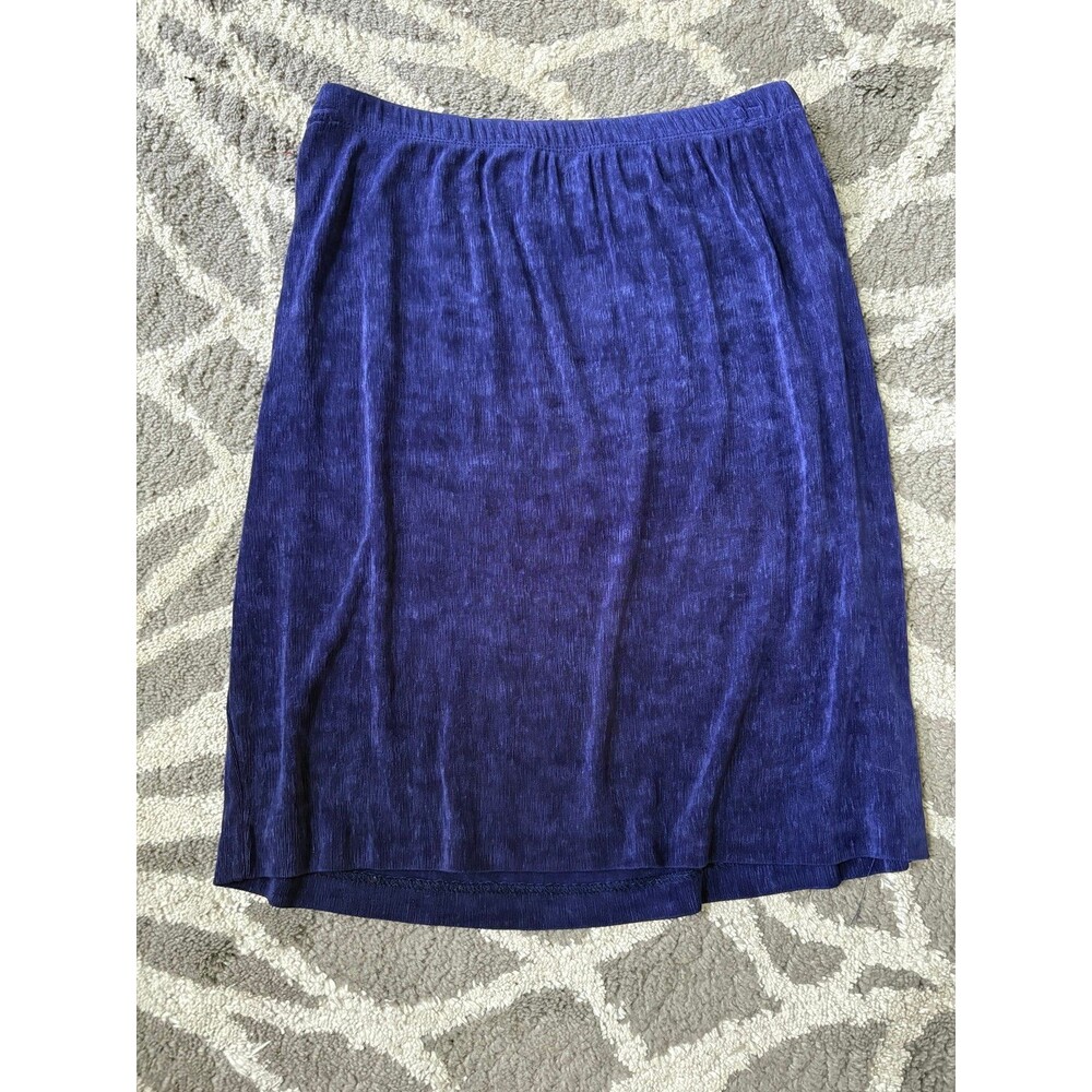 Royal Blue Chico’s Private Edition Knee Length Skirt